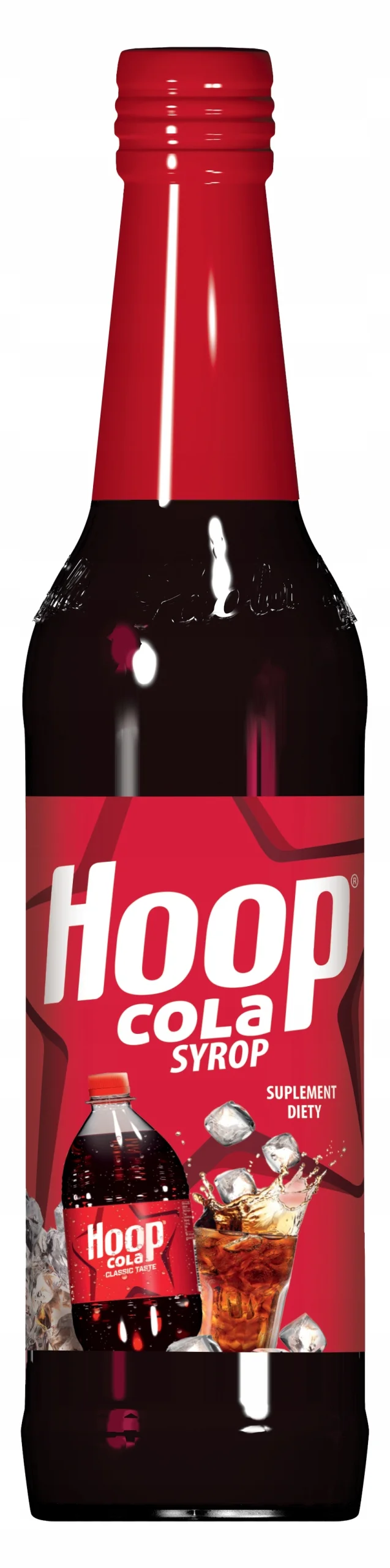 HOOP COLA SYRUP (glass bottle)